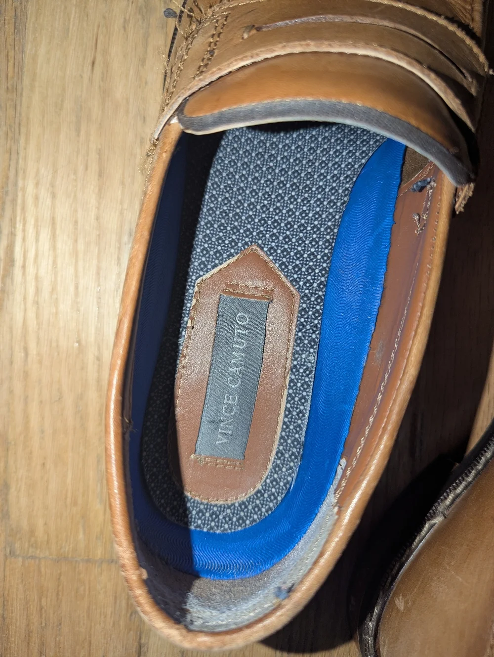 Vince Camuto Brown Leather Penny Loafers Men’s Size 10 M Slip On Dress Casual